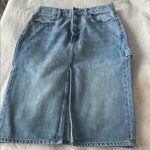 Aritzia denim skirt